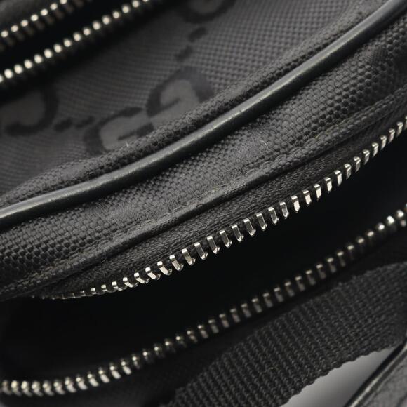 GUCCI Authentic Black Leather Shoulder Bag